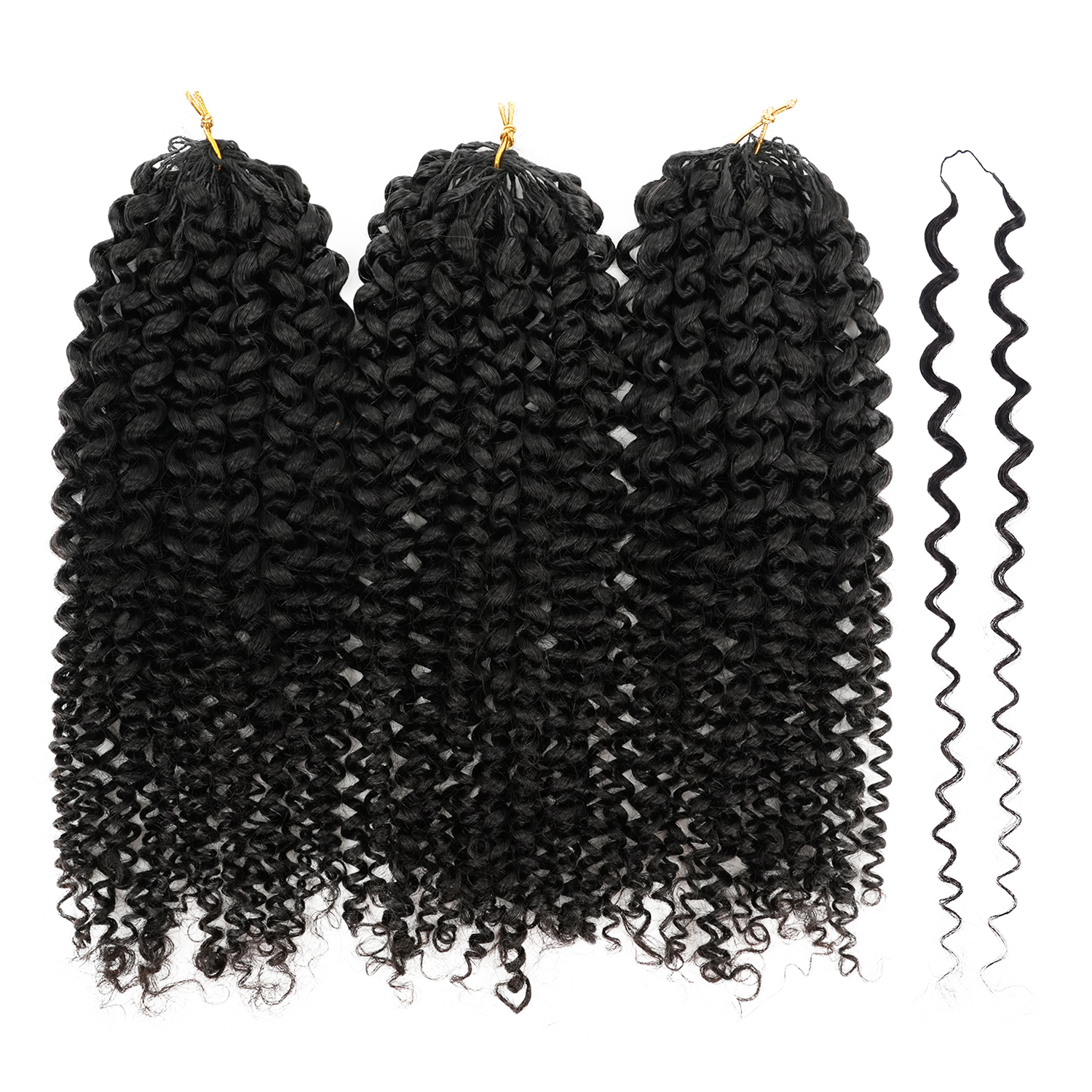 Jerry Curly 100% Human Crochet Hair  | 100 pieces
